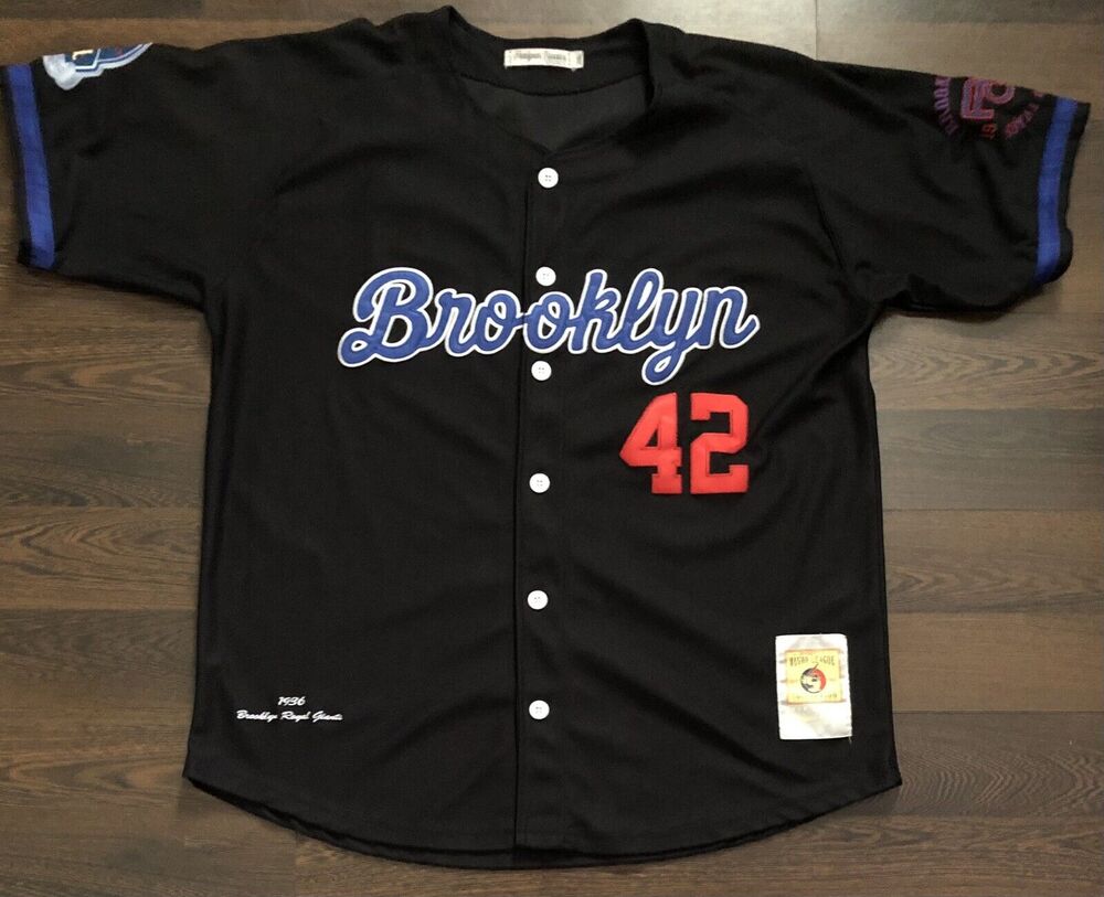 Brooklyn Royal Giants #42 Headgear Classics Negro Baseball Jersey Men’s Size 2xl